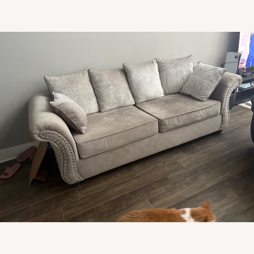 Used Light Grey 3 Seat Couch for sale on AptDeco
