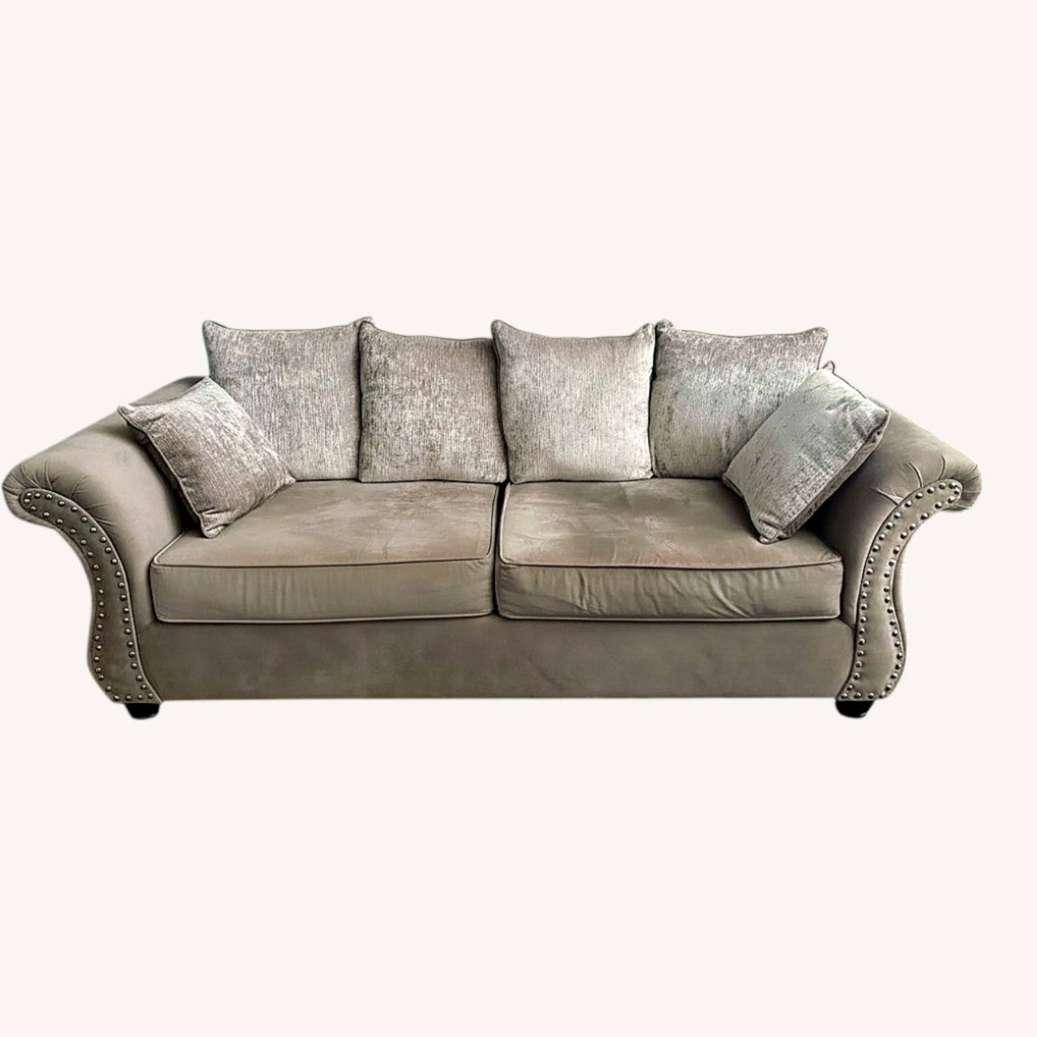 Light Grey 3 Seat Couch - image-0