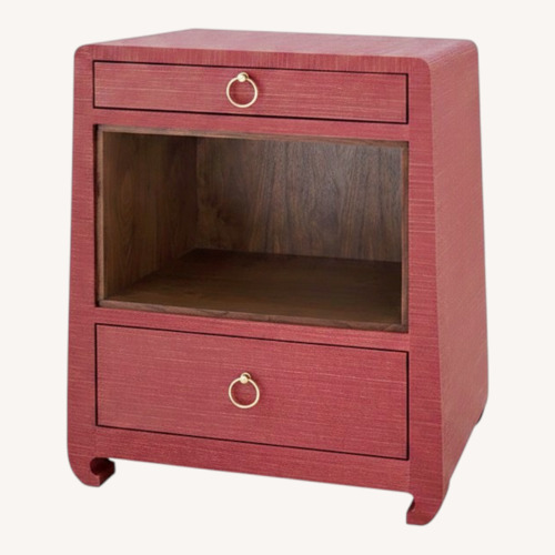 Used Red Lacquer Side Table for sale on AptDeco