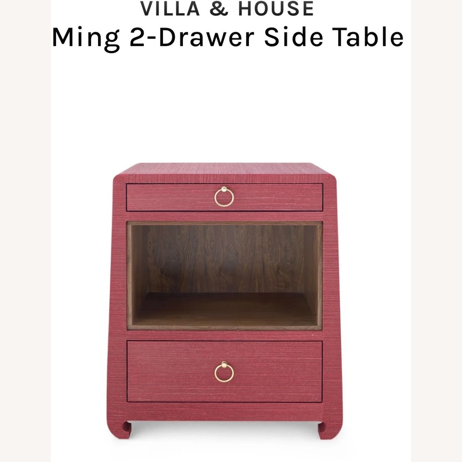 Red Lacquer Side Table - image-1