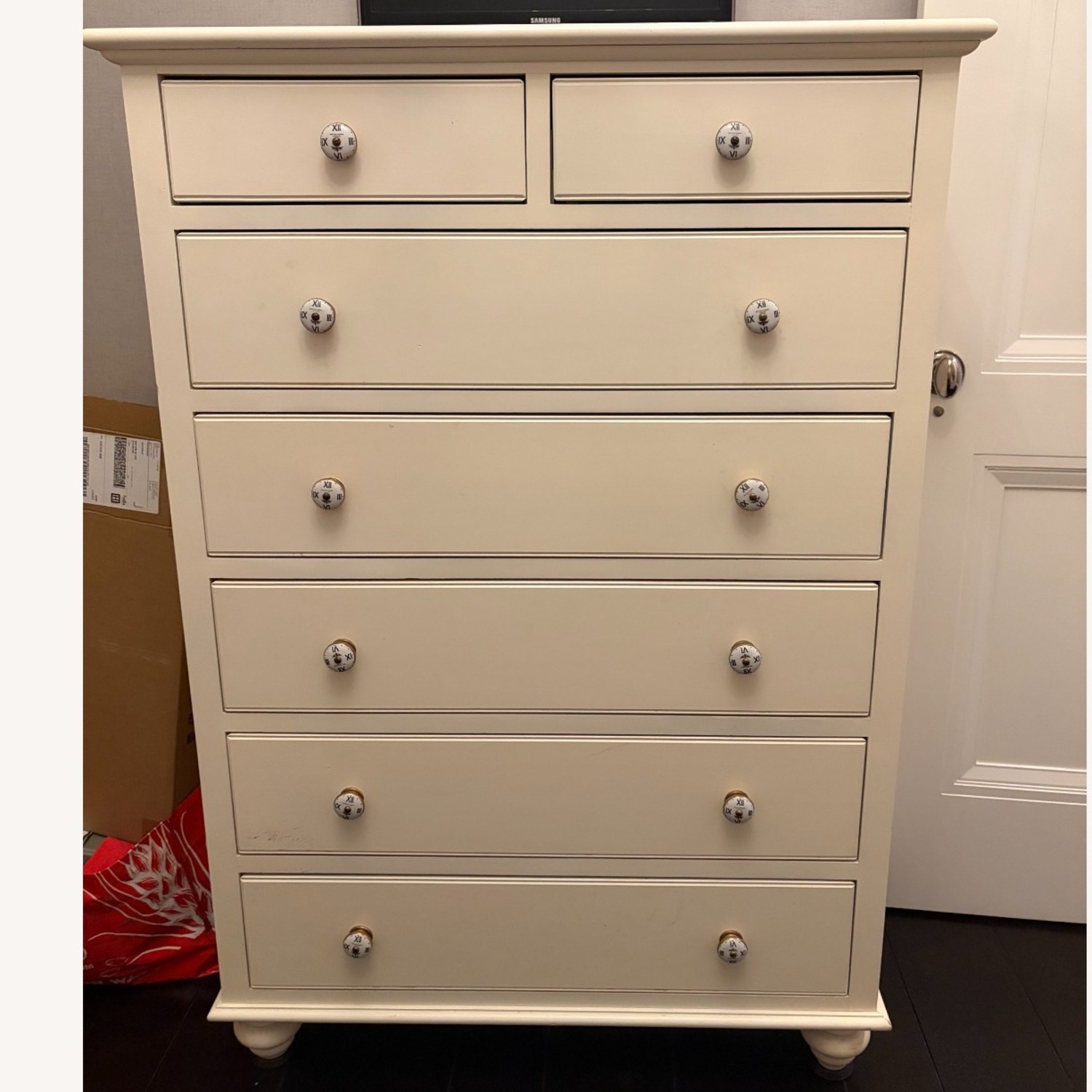Vintage/Antique Finds White Dresser - image-3