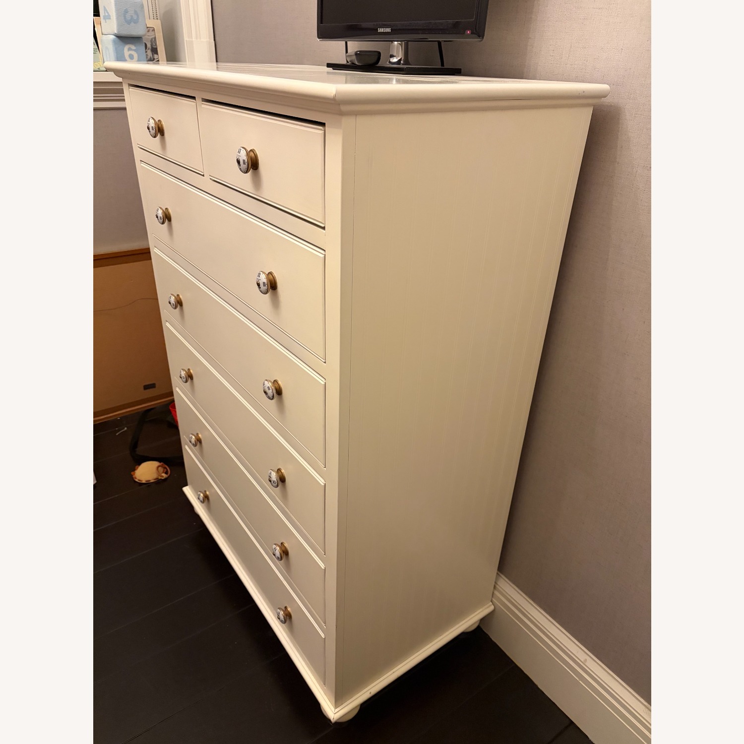 Vintage/Antique Finds White Dresser - image-2
