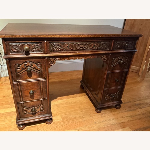 Used Vintage/Antique Delicately Carved Desk for sale on AptDeco