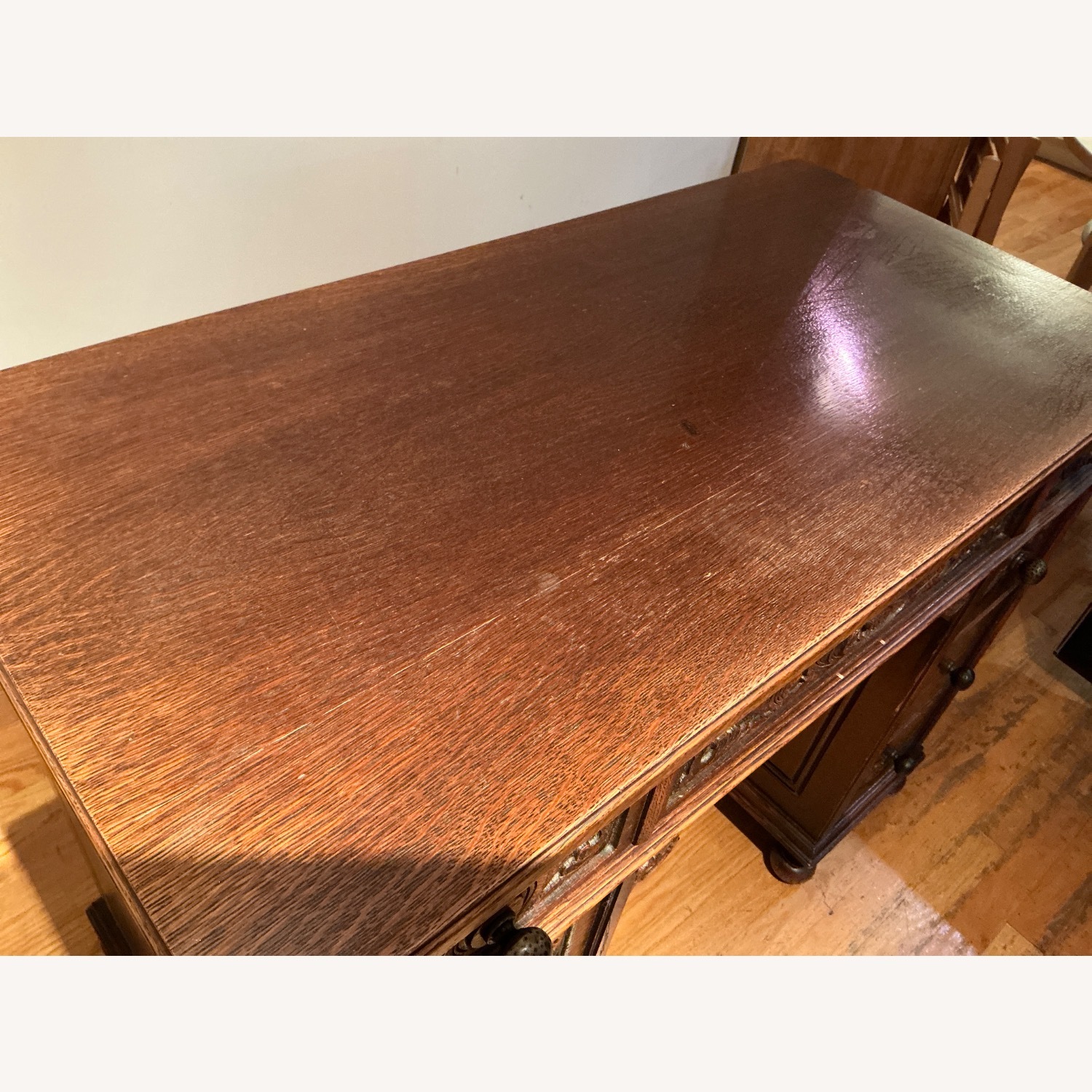 Vintage/Antique Delicately Carved Desk - image-4