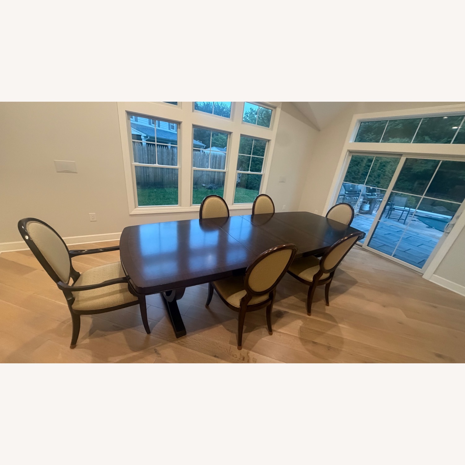 Thomasville Wooden Dining Table with Chairs - image-1