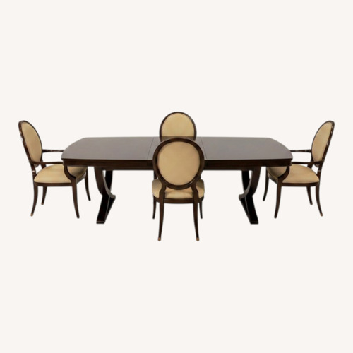 Used Thomasville Wooden Dining Table with Chairs for sale on AptDeco