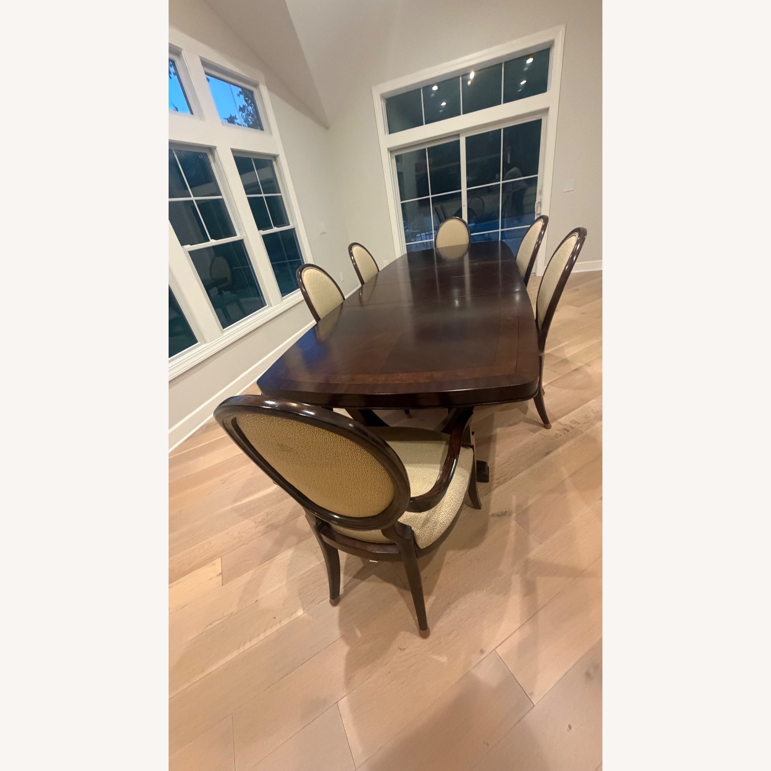 Thomasville Wooden Dining Table with Chairs - image-3