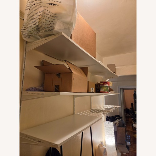 Used IKEA BOAXEL White Wall Shelf for sale on AptDeco