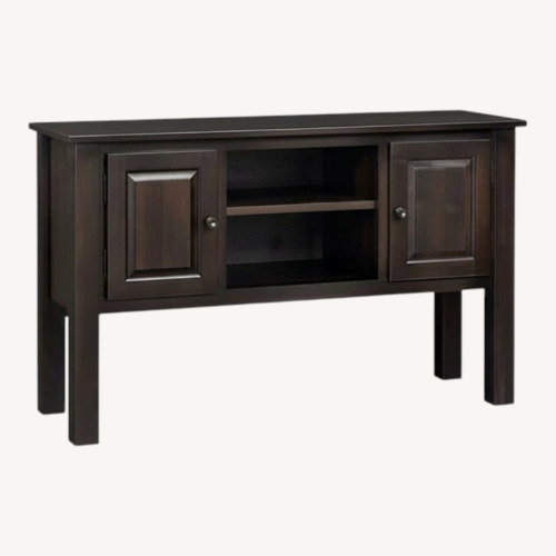 Used Bassett Black Wood Media Storage for sale on AptDeco