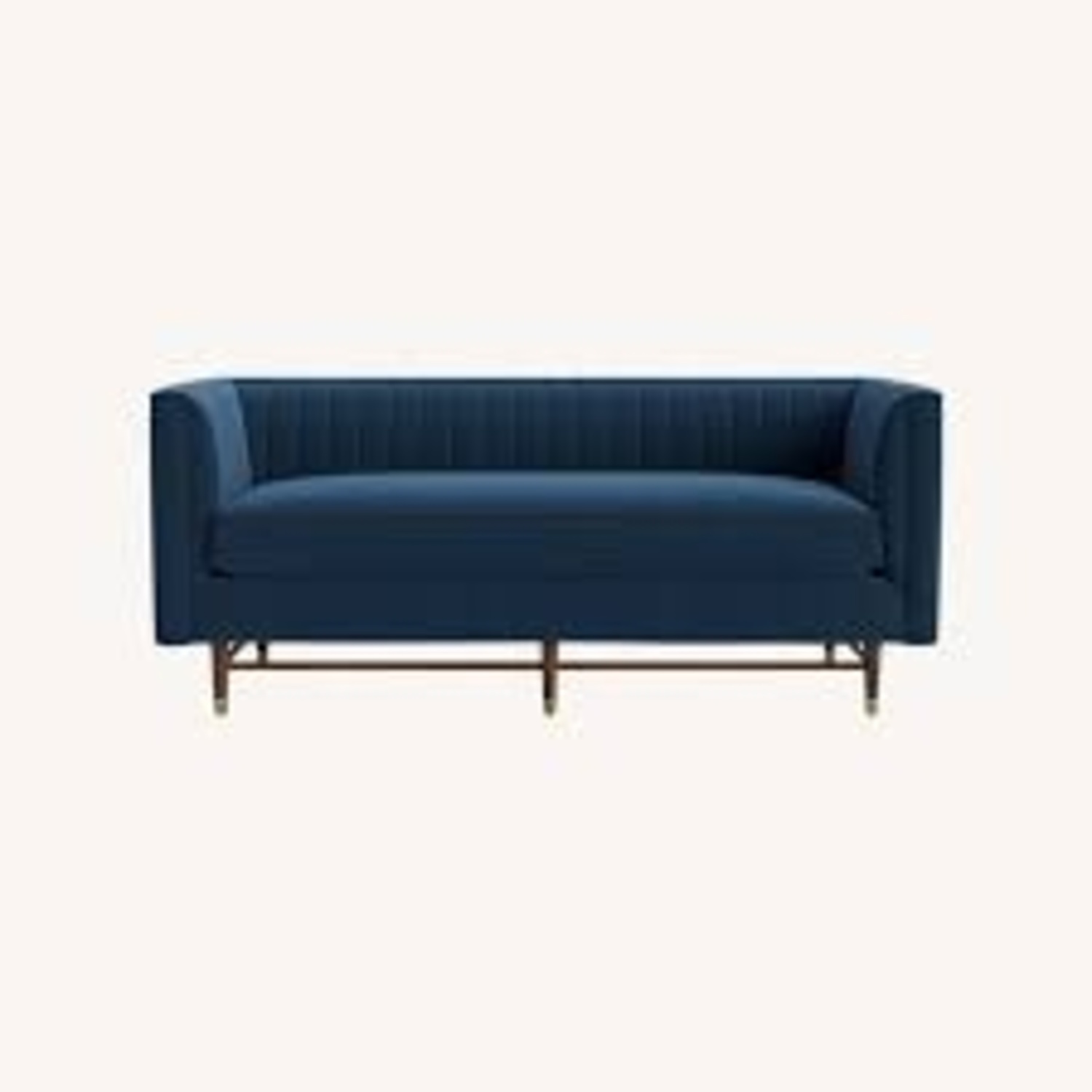 Joybird Channel Tufted Teal Fabric 3+ Seater Sofa - image-7