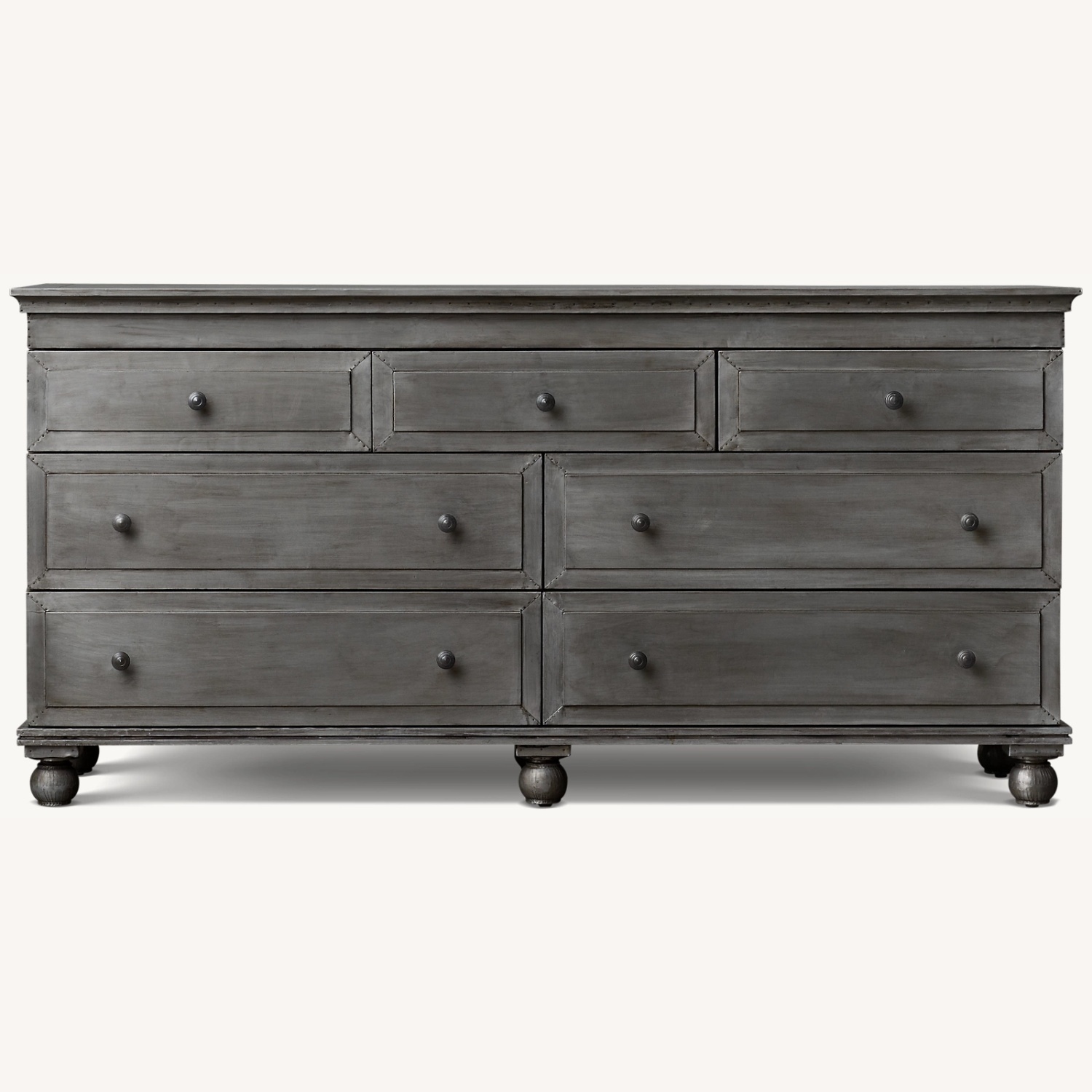 Restoration Hardware Annecy Metal Wrapped Dresser - image-0