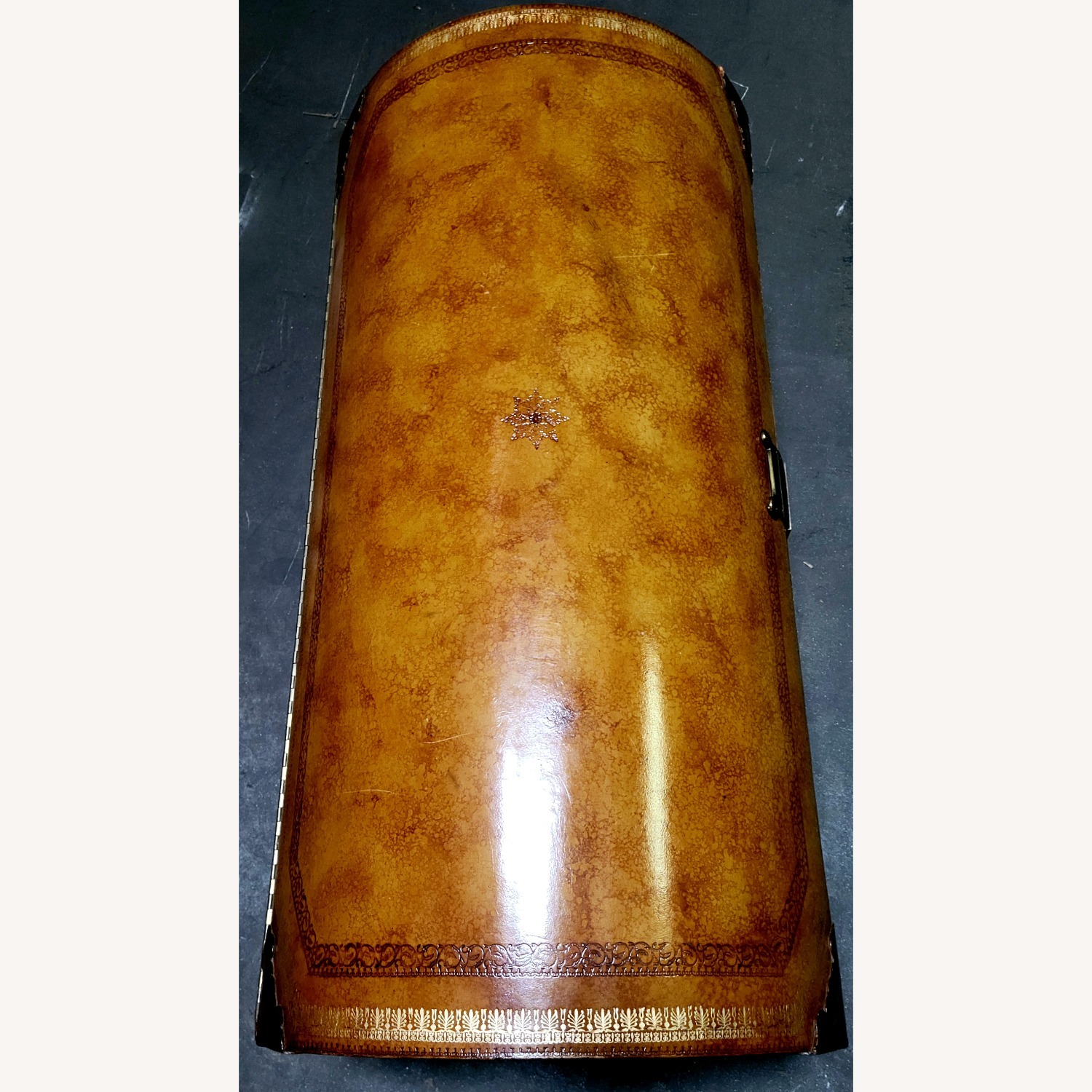 Maitland-Smith Light Brown Leather Chest - image-6