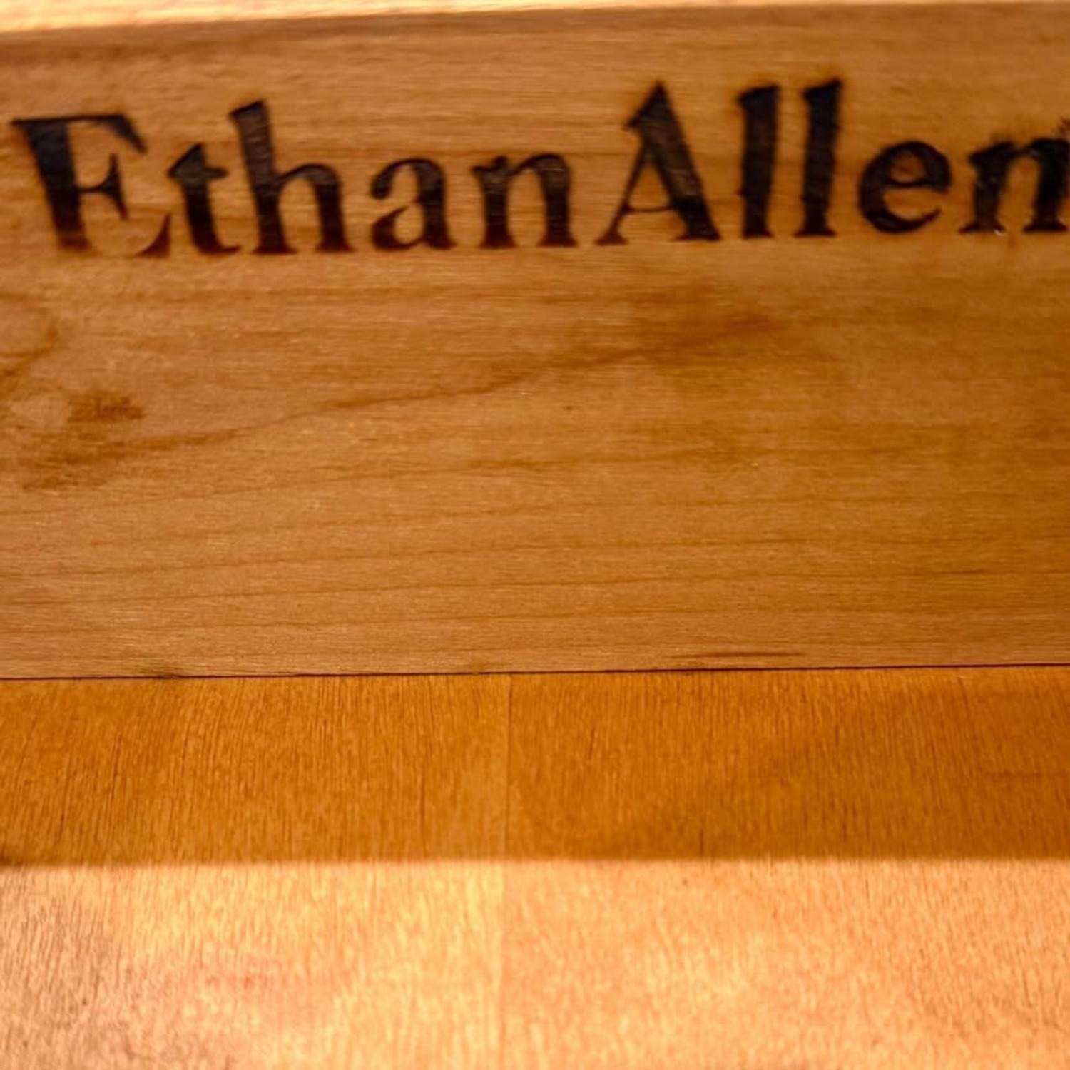 Solid Wood Ethan Allen Hidden Bar/Entry Console - image-8