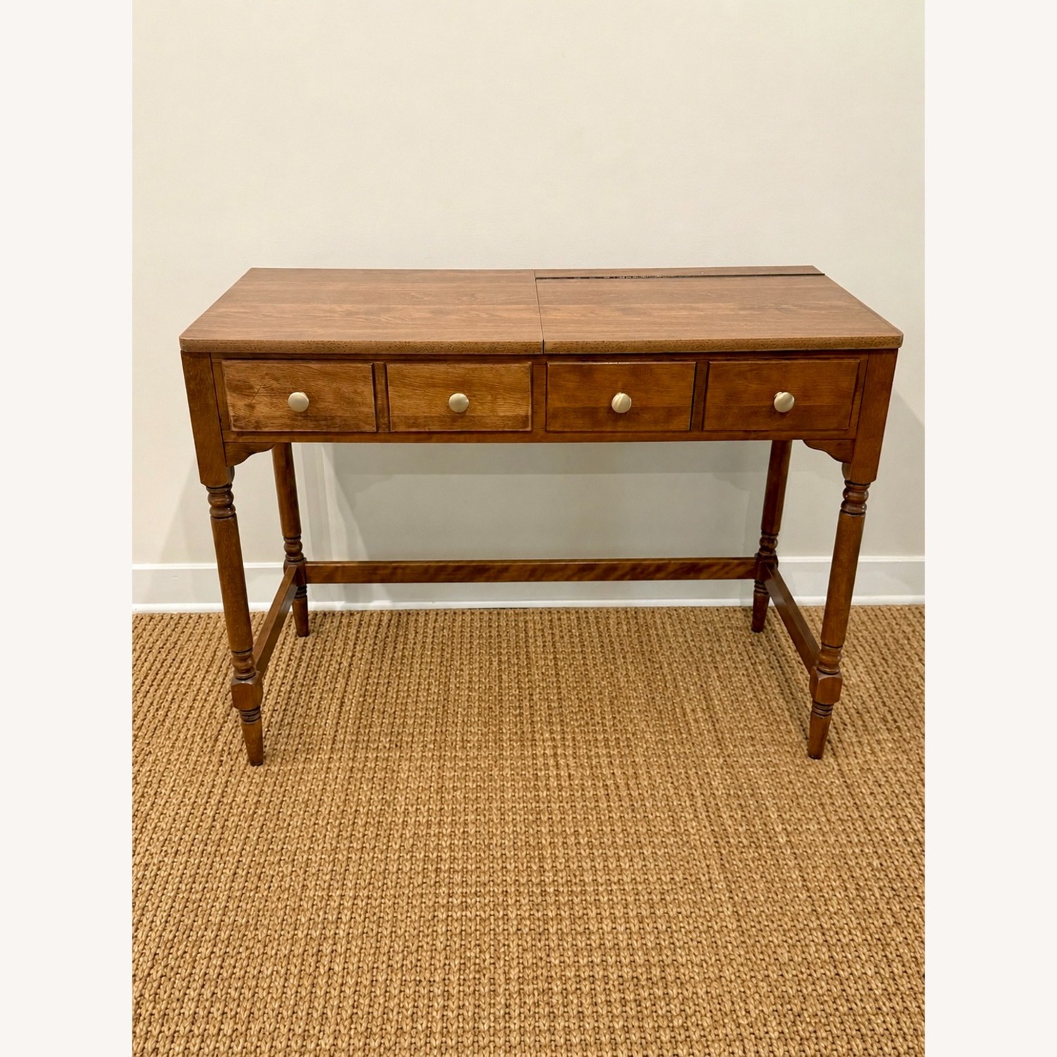 Solid Wood Ethan Allen Hidden Bar/Entry Console - image-4