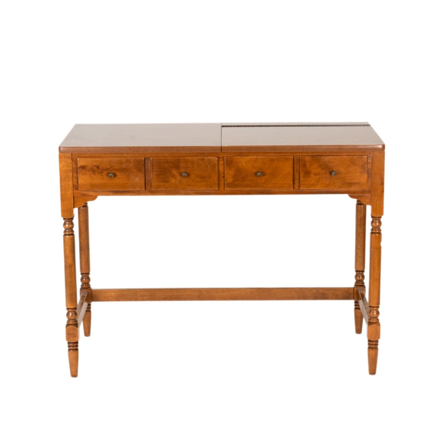 Solid Wood Ethan Allen Hidden Bar/Entry Console - image-9