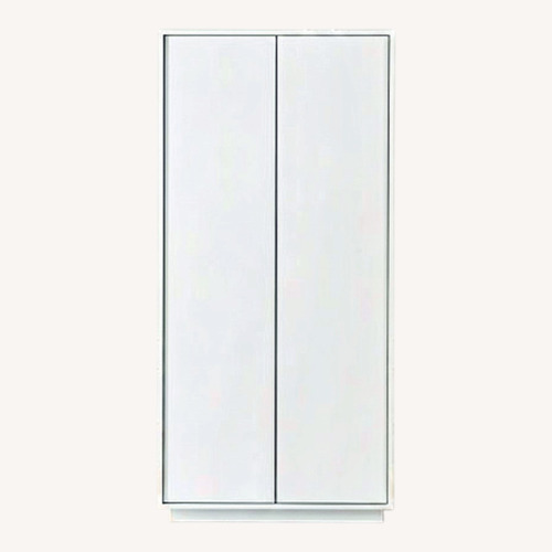 Used CB2 Gallery White 2-Door Wardrobe for sale on AptDeco