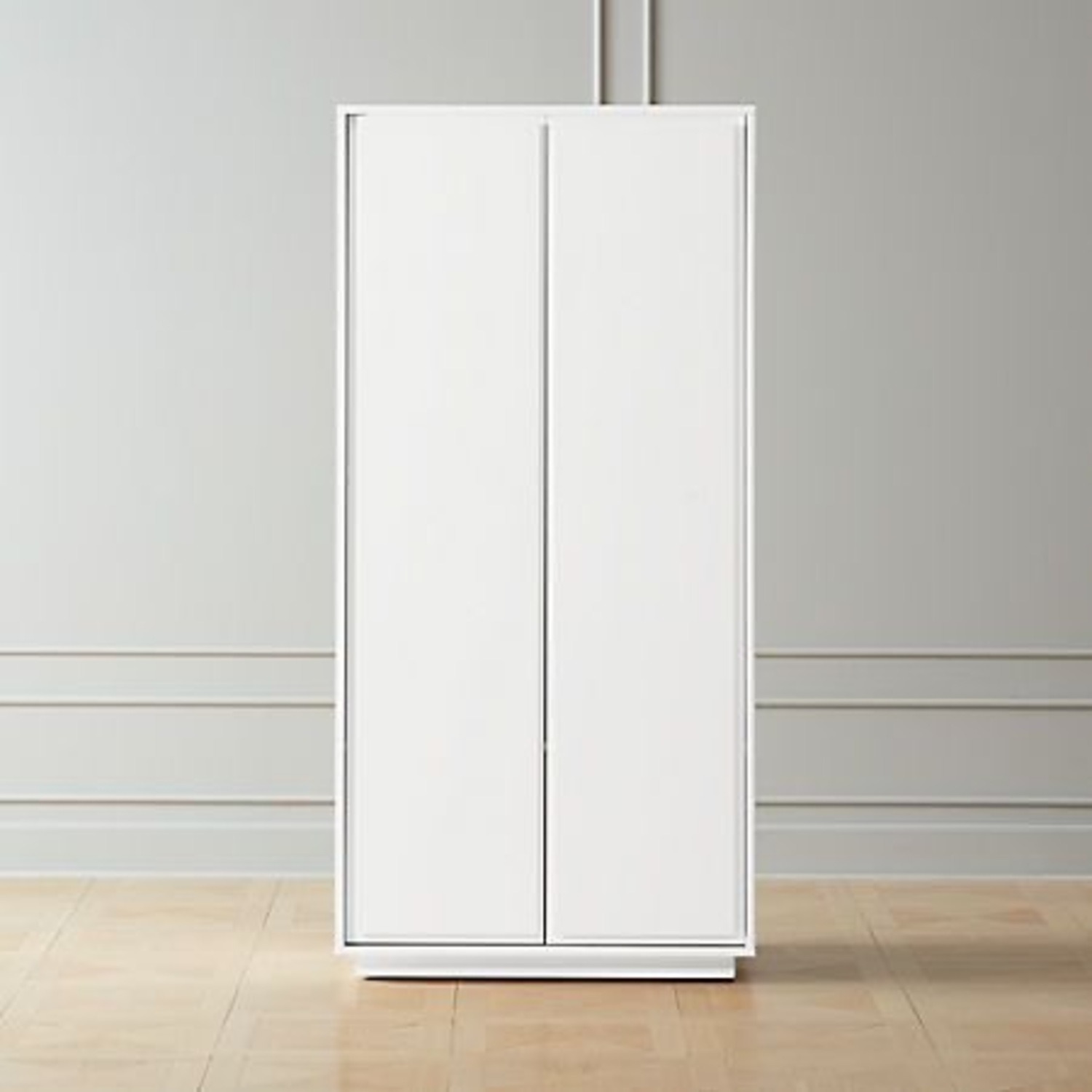 CB2 Gallery White 2-Door Wardrobe - image-3