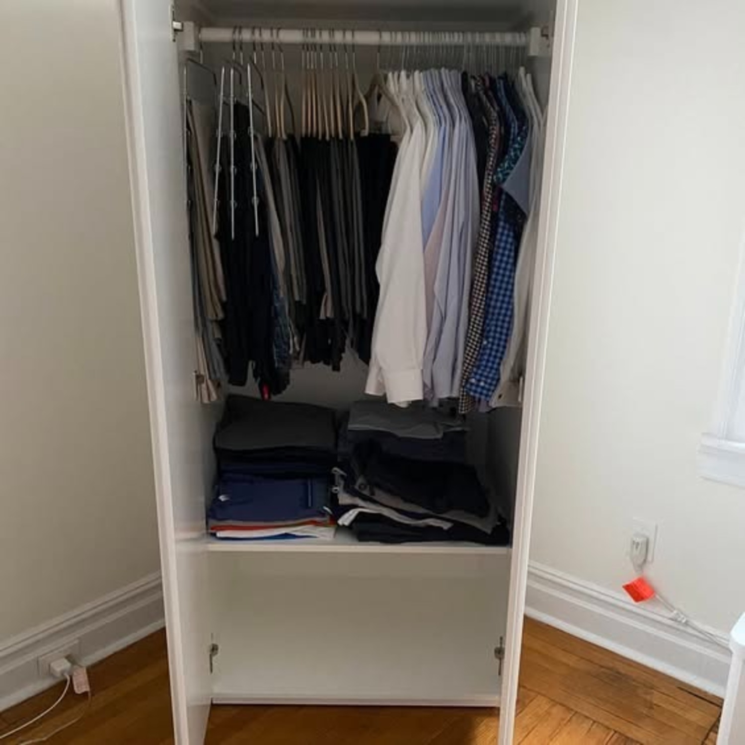 CB2 Gallery White 2-Door Wardrobe - image-2