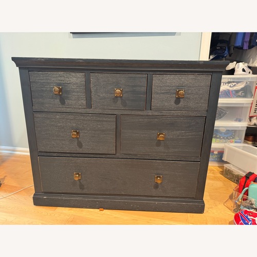Used Pottery Barn Charlie Navy Dresser for sale on AptDeco