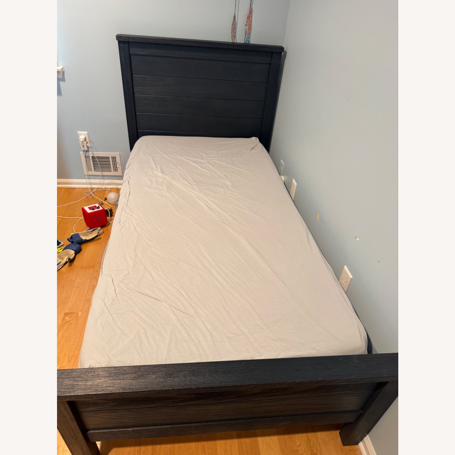 Pottery Barn Charlie Twin Bed in Navy - image-2
