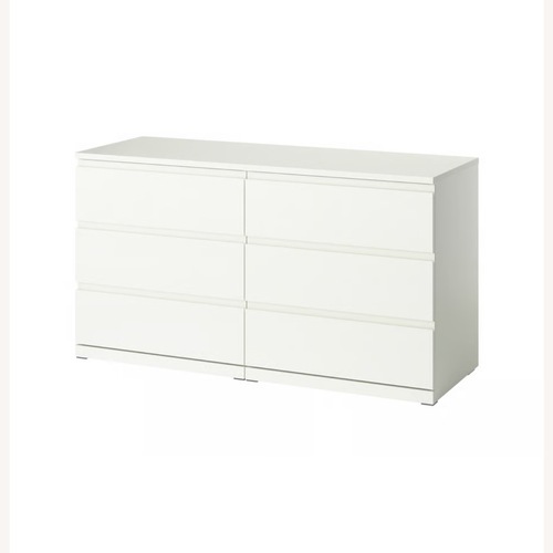 Used IKEA STORKLINTA 6-Drawer Dresser, White for sale on AptDeco