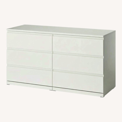 Used IKEA STORKLINTA 6-Drawer Dresser, White for sale on AptDeco