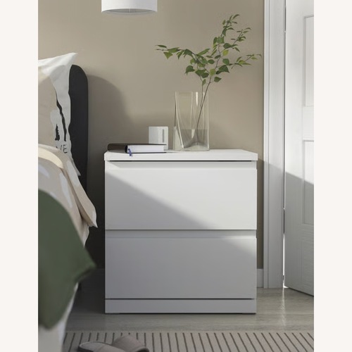 Used IKEA STORKLINTA 2-Drawer Chest, White for sale on AptDeco