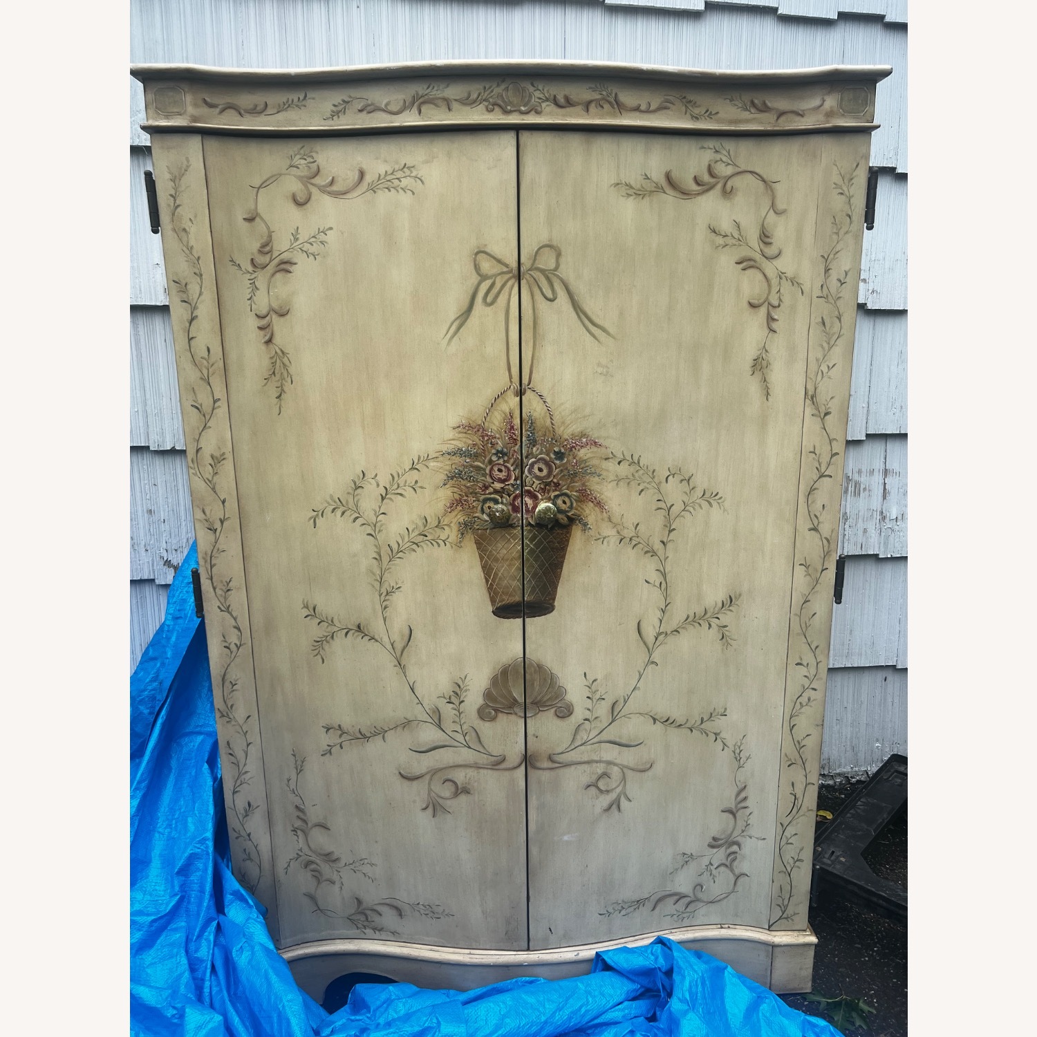 Natural Wood Armoire - image-1