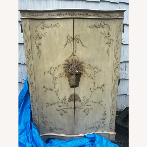 Used Natural Wood Armoire for sale on AptDeco