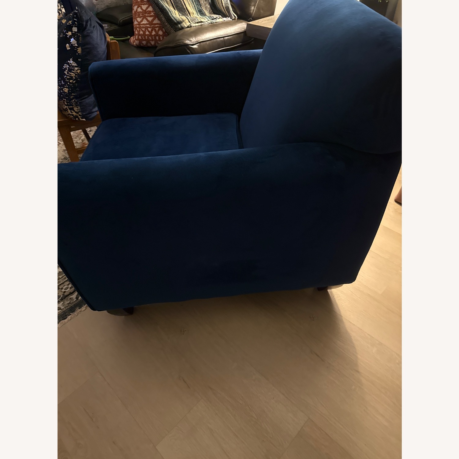 Blue Fabric Armchair - image-2