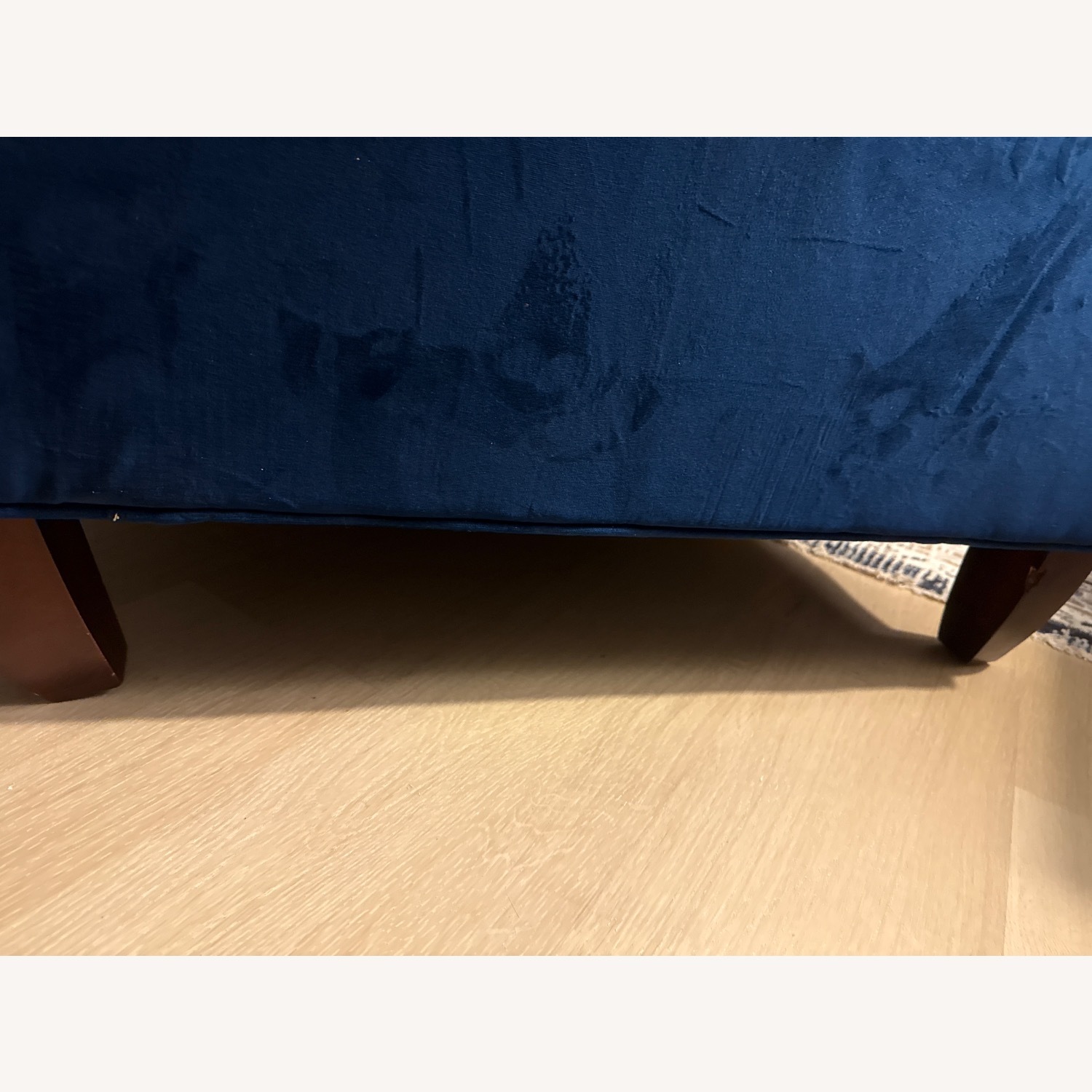 Blue Fabric Armchair - image-3