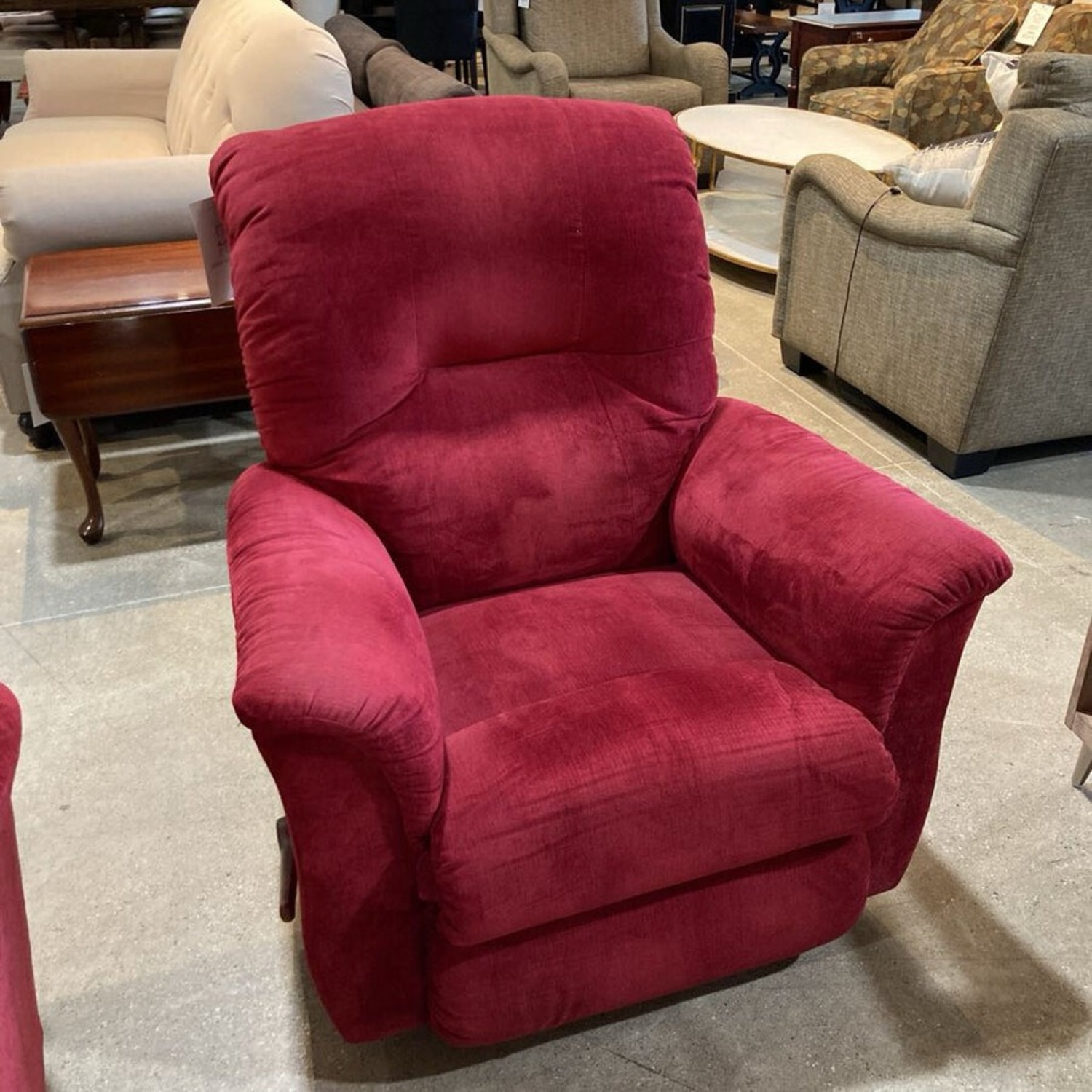 La-Z-Boy Plush Fabric Manual Recliner - image-1