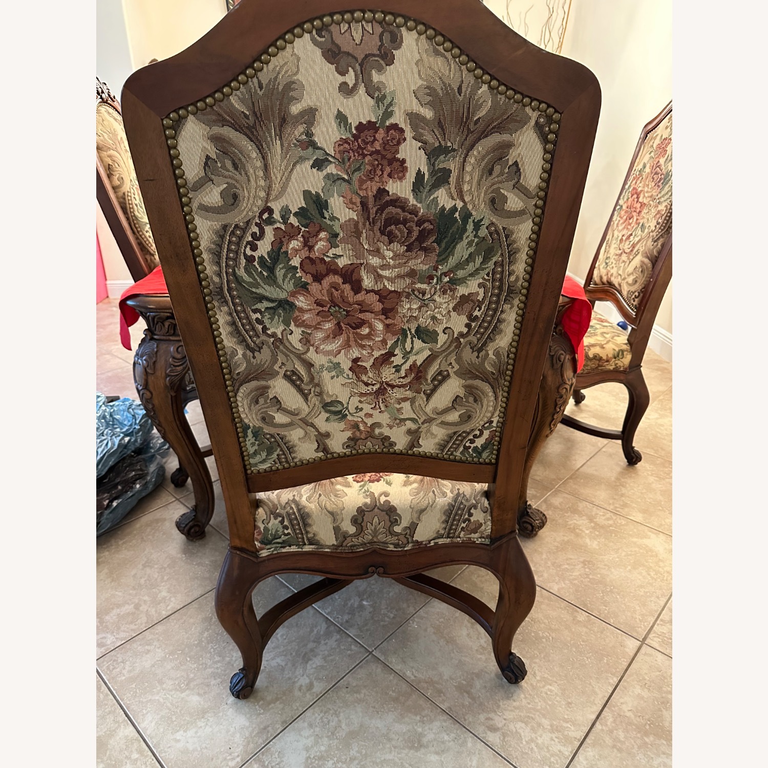 Henredon French Louis XV Tapestry Set of (2) - image-3
