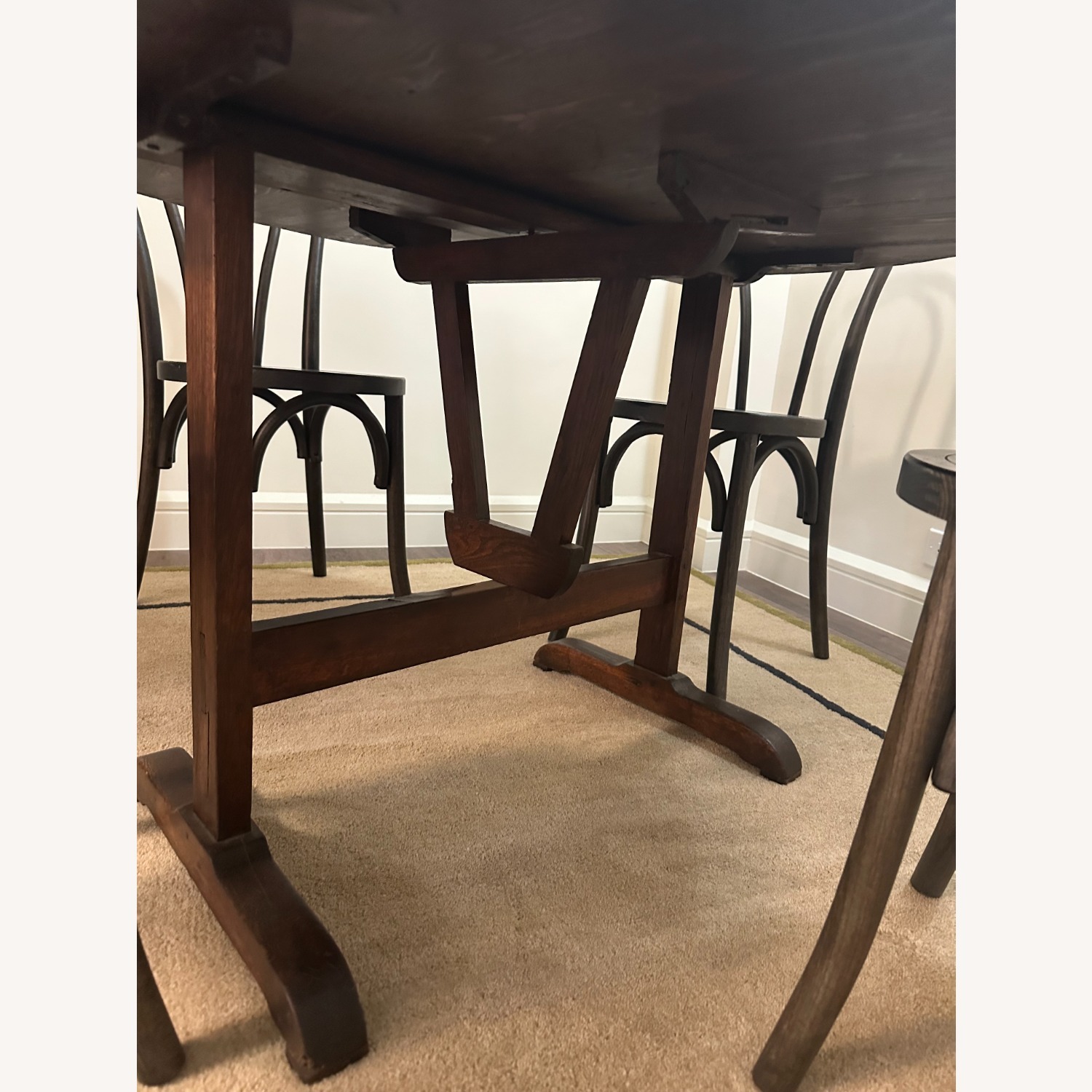 Antique French Tilt-Top Wine Tasting Table - image-4