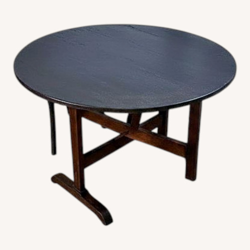 Used Antique French Tilt-Top Wine Tasting Table for sale on AptDeco