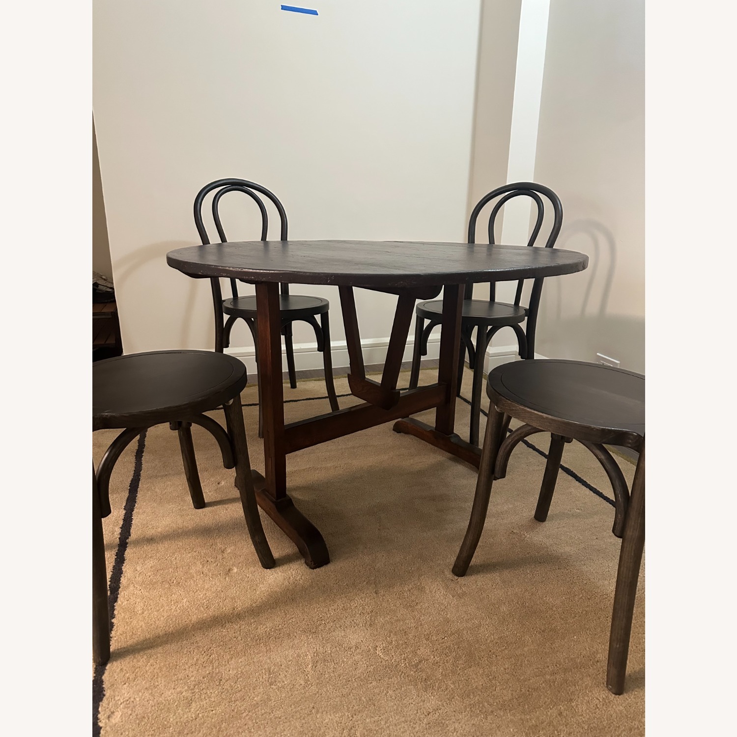 Antique French Tilt-Top Wine Tasting Table - image-2