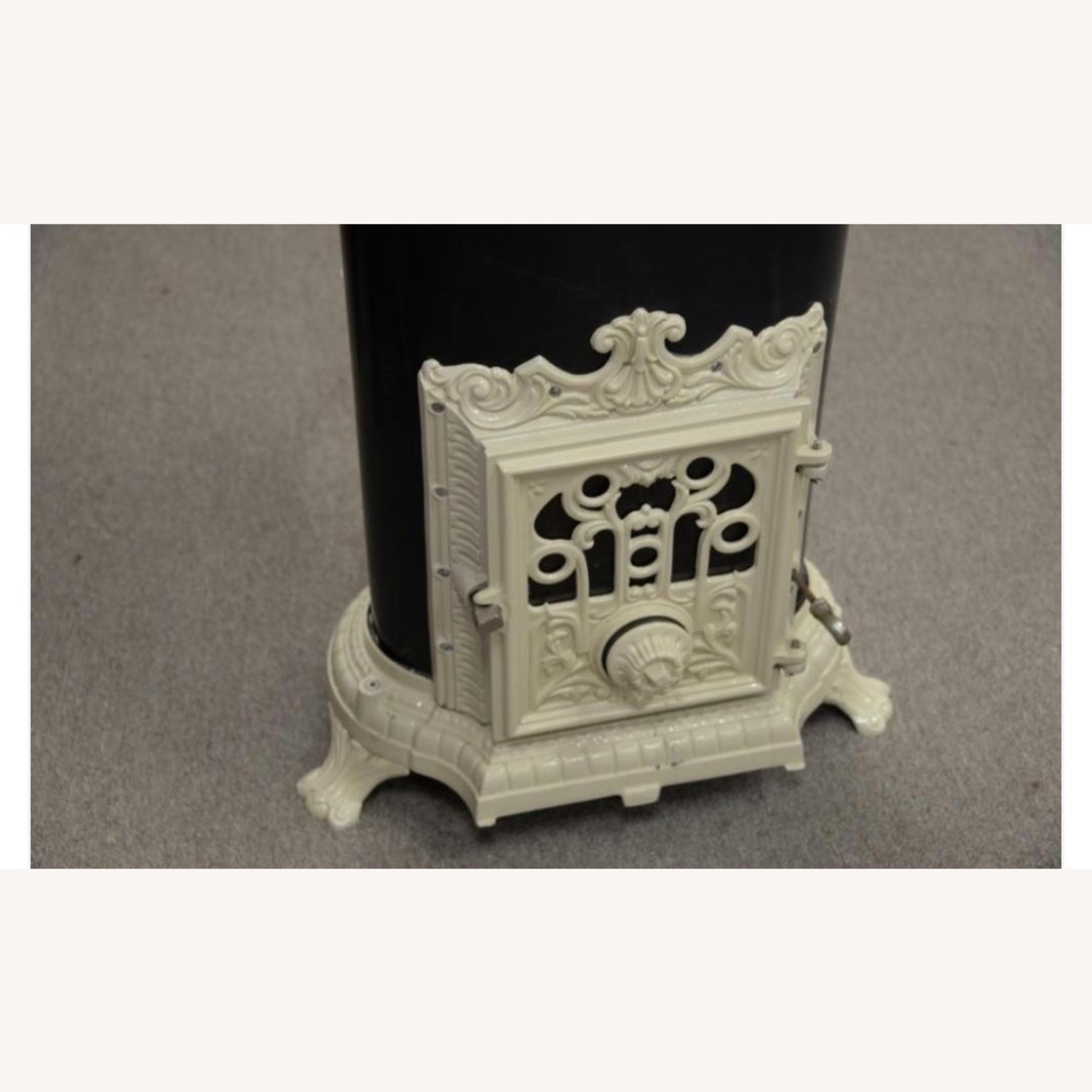 French Godin Cast Iron Wood Burning Stove - image-2
