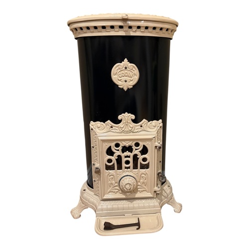 Used French Godin Cast Iron Wood Burning Stove for sale on AptDeco