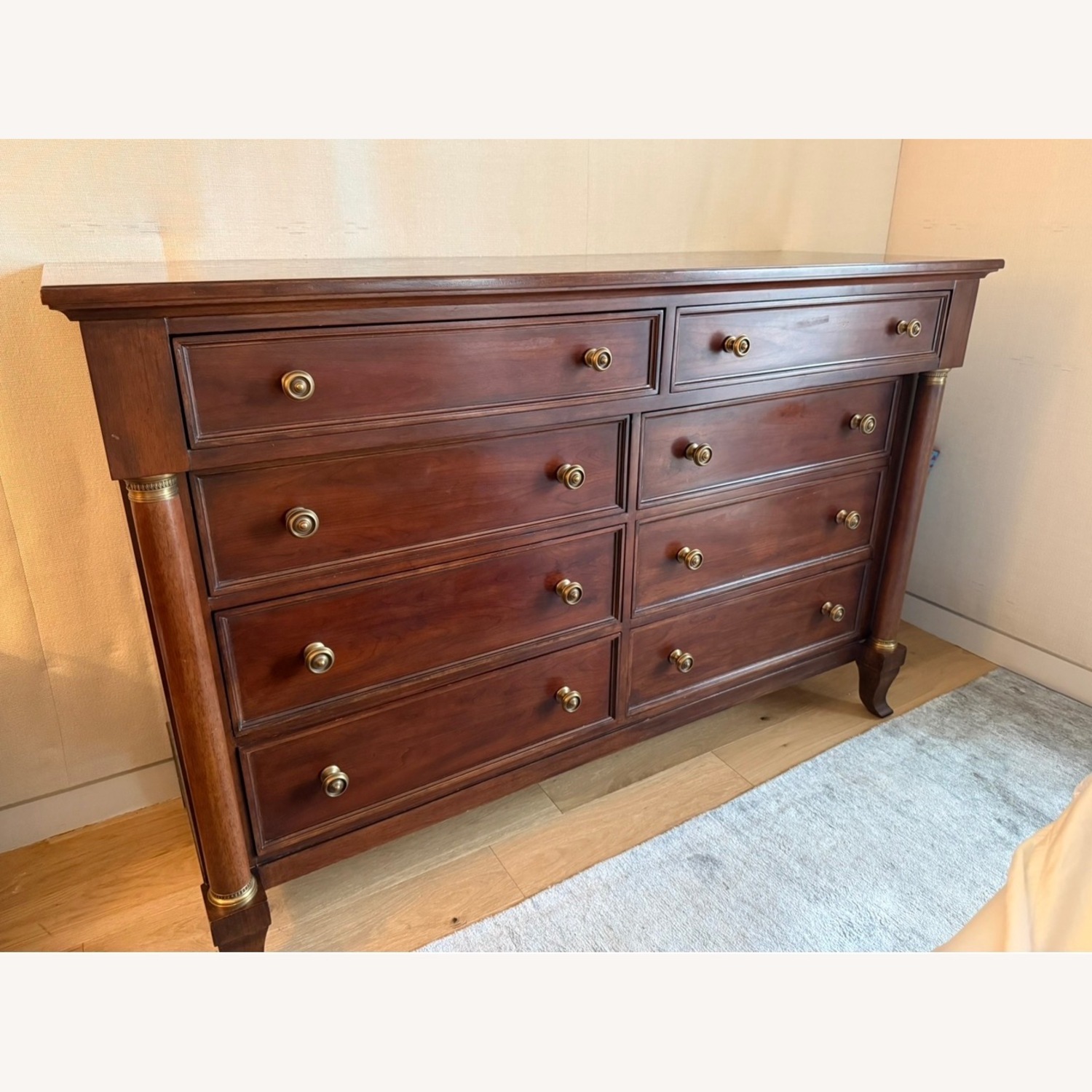 Bernhardt Design 8 drawer Dark Brown Wood Dresser - image-1