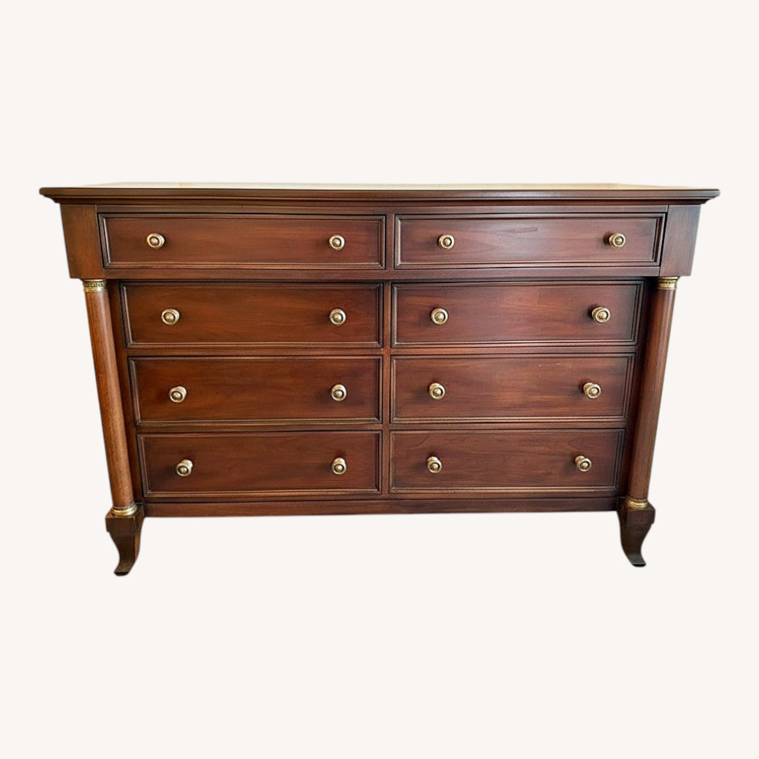 Bernhardt Design 8 drawer Dark Brown Wood Dresser - image-0
