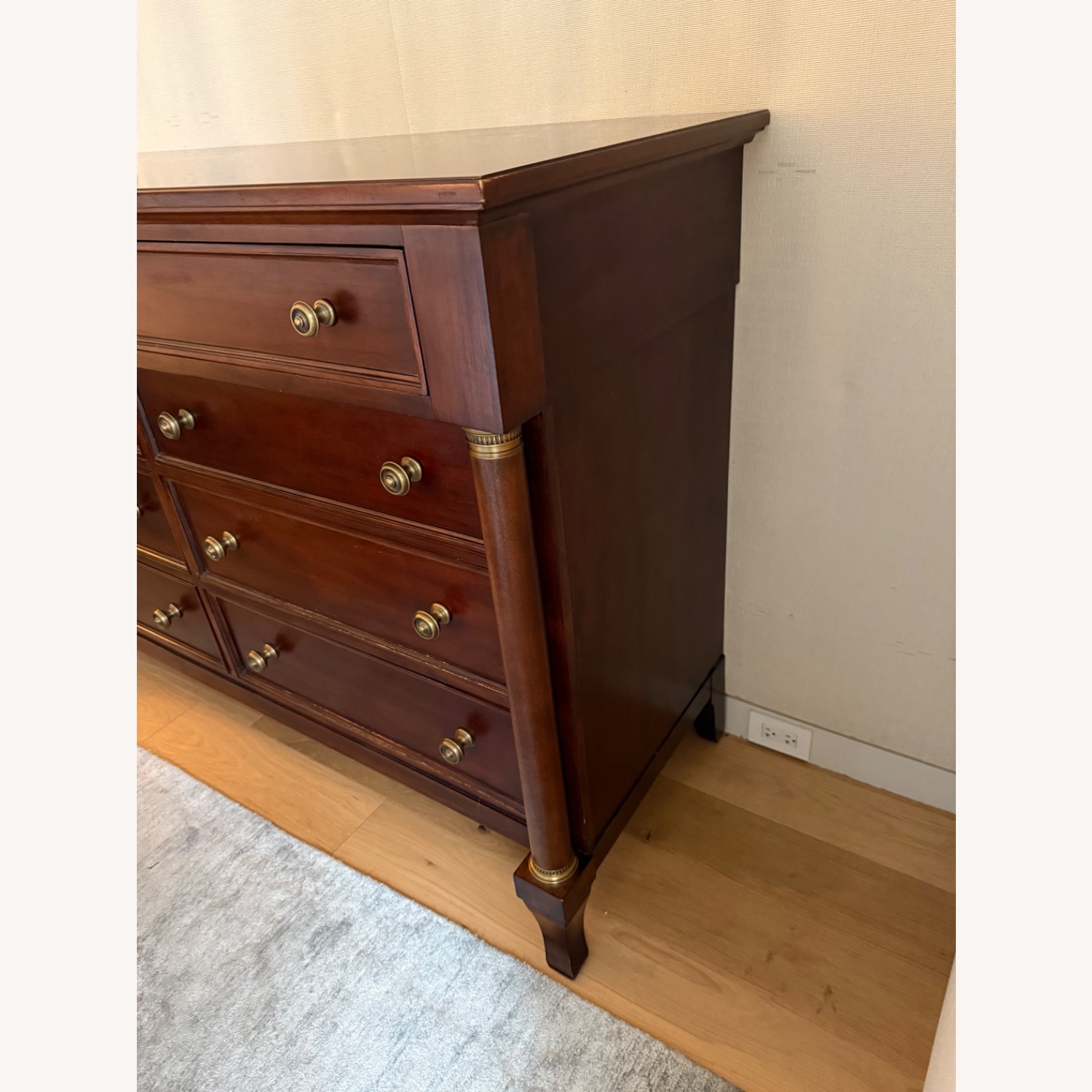 Bernhardt Design 8 drawer Dark Brown Wood Dresser - image-2