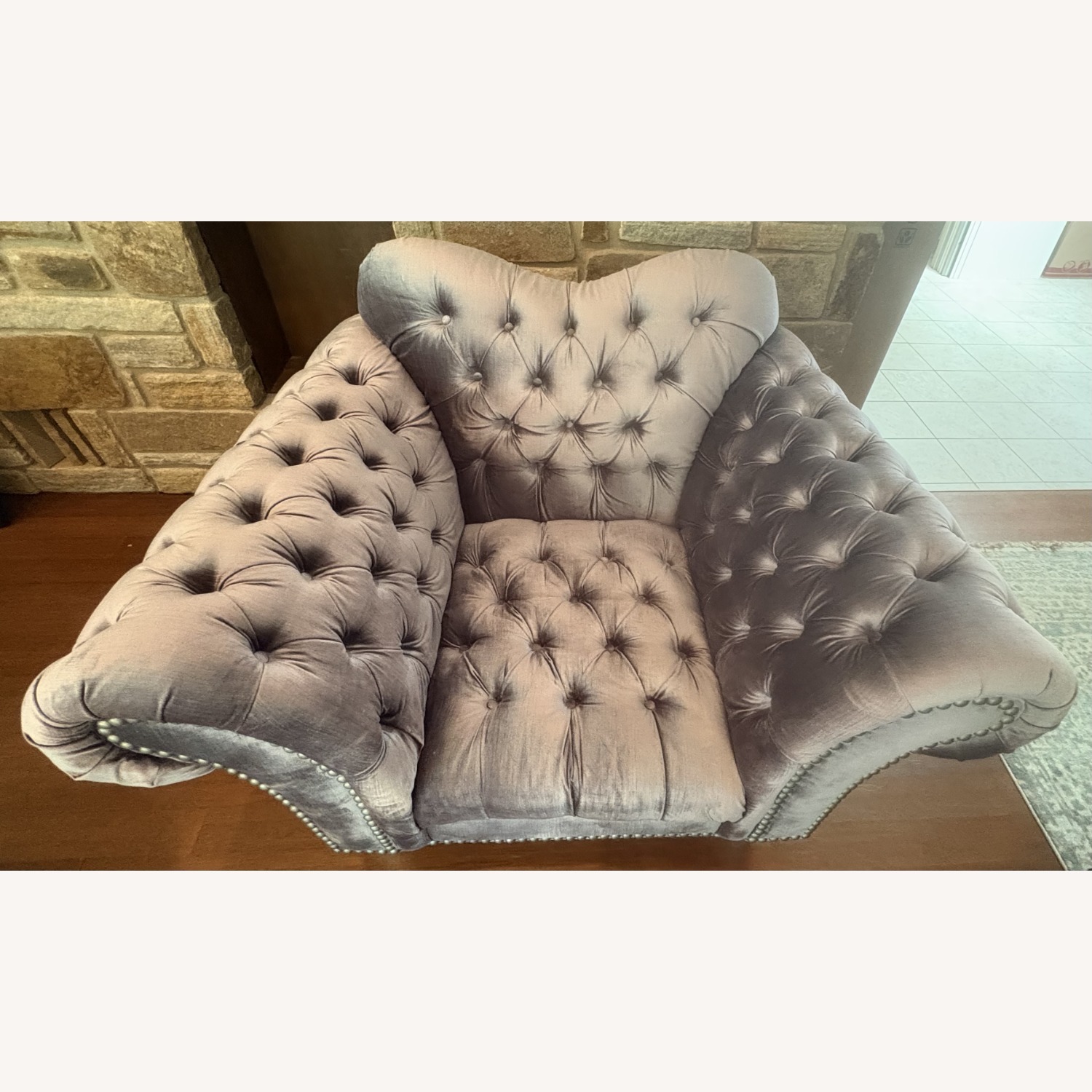 Vie Boutique Victorian Silver Armchair - image-4