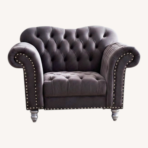 Used Vie Boutique Victorian Silver Armchair for sale on AptDeco