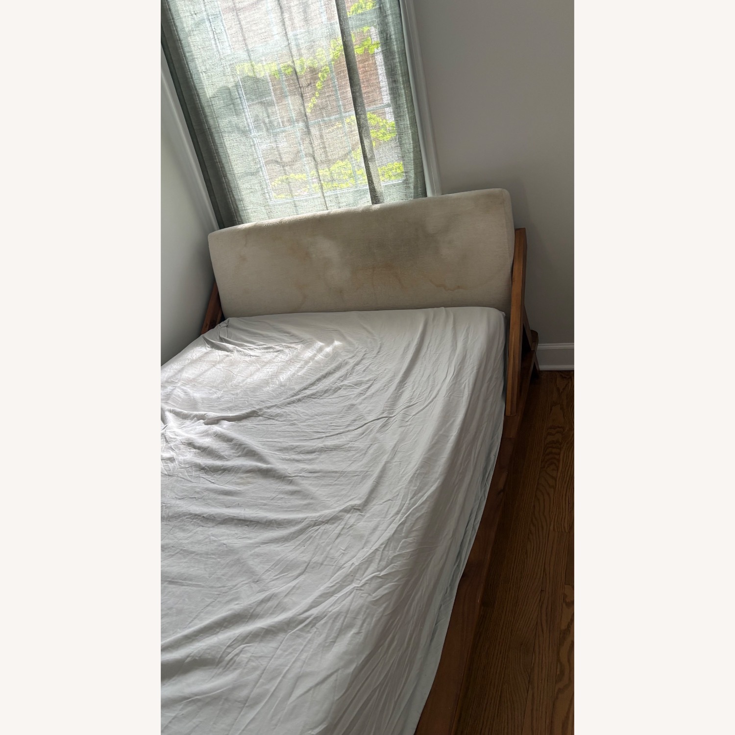 CB2 Drommen Acacia Wood Full Size bed - image-2