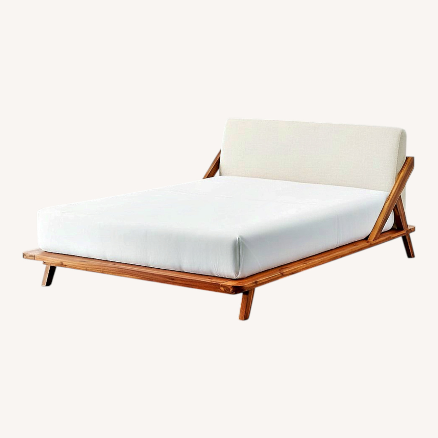 CB2 Drommen Acacia Wood Full Size bed - image-0