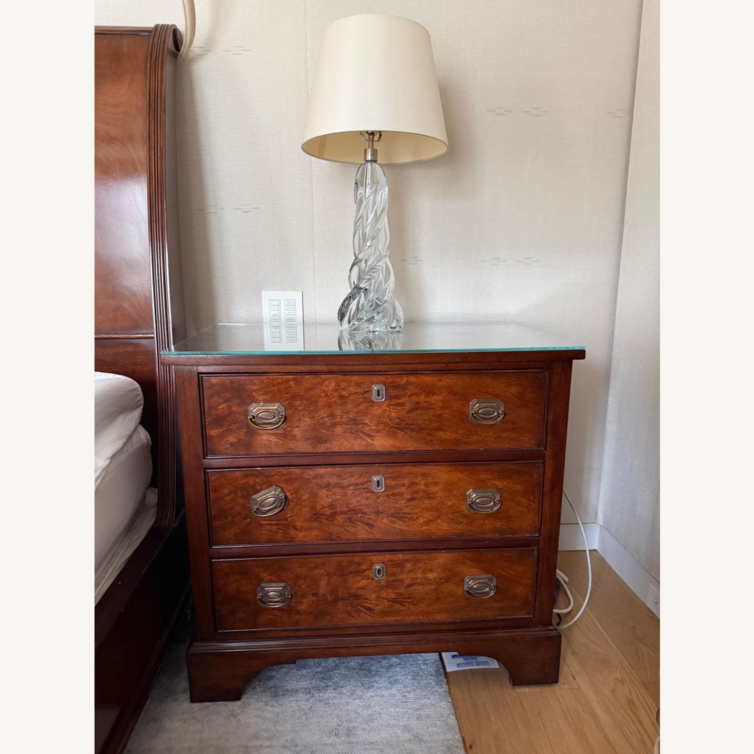 18th Century English Walnut Bachelors Chest - image-1