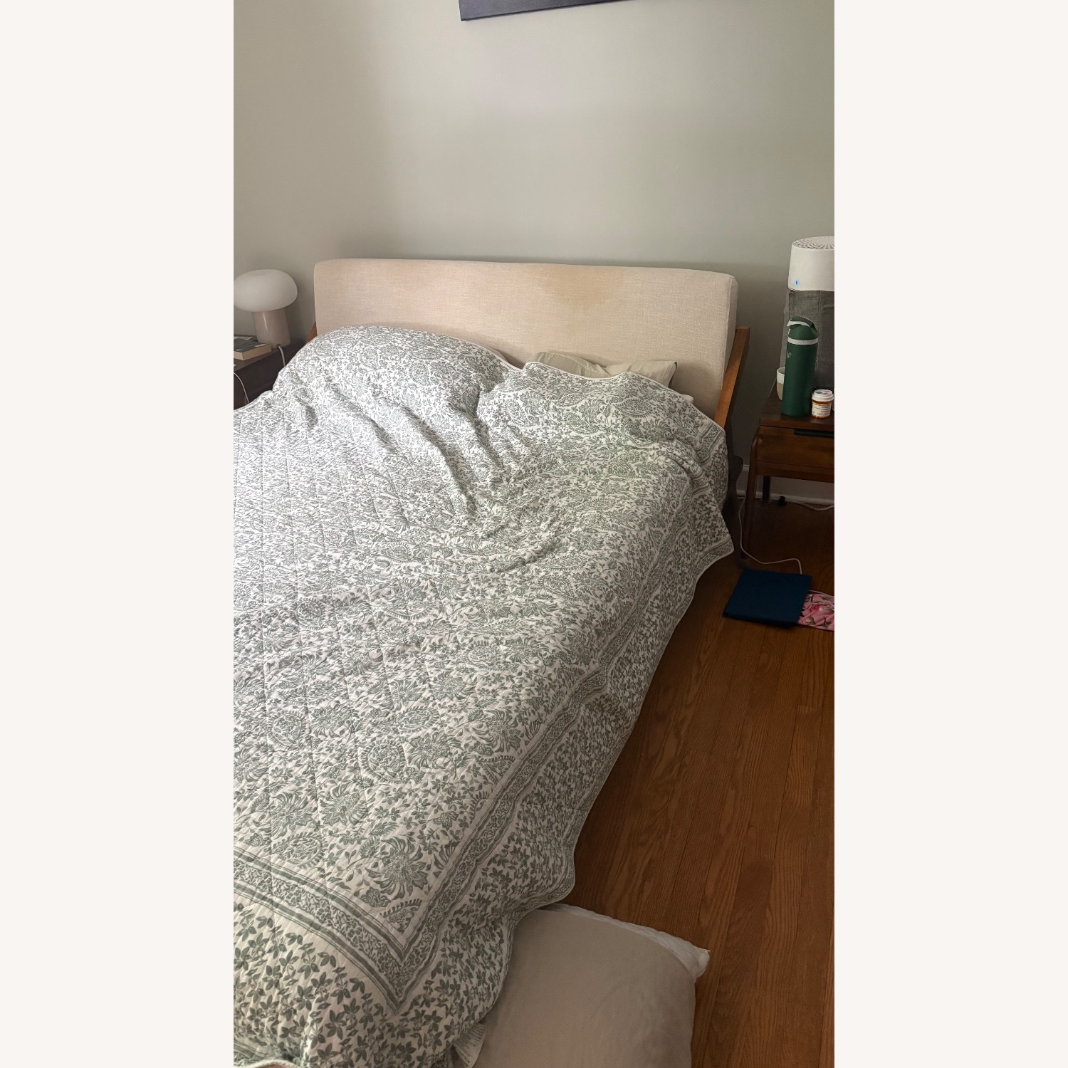 CB2 Drommen Acacia Wood Bed - image-1
