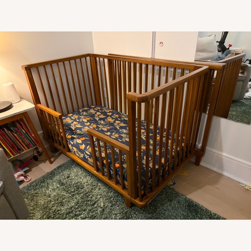 Used Pottery Barn Dawson Wood Crib + Toddler Bed for sale on AptDeco