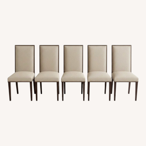 Used Light Brown Fabric Dining Chair for sale on AptDeco