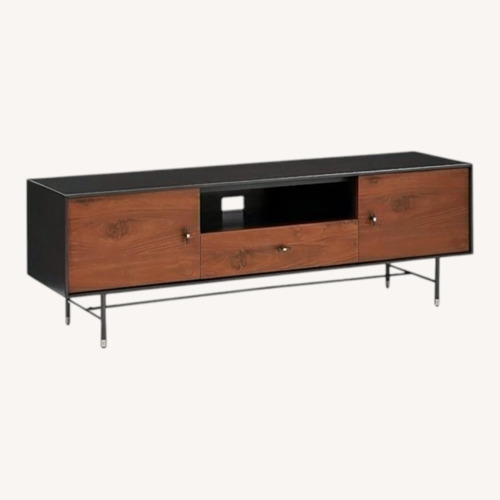Used West Elm Modernist Wood + Lacquer Media Console for sale on AptDeco